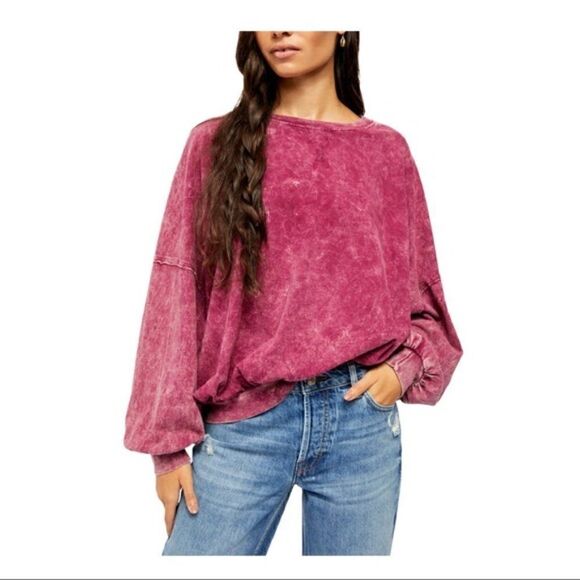 NEW $68 Free People 213 Tee Sweet Myrtle - Picture 3 of 10